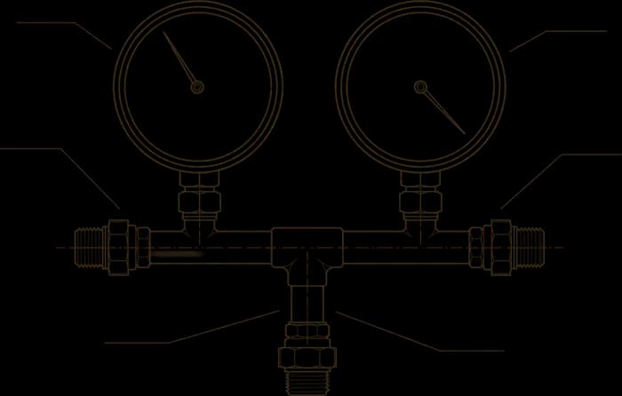 A row of gauges, reading the same instrument panel